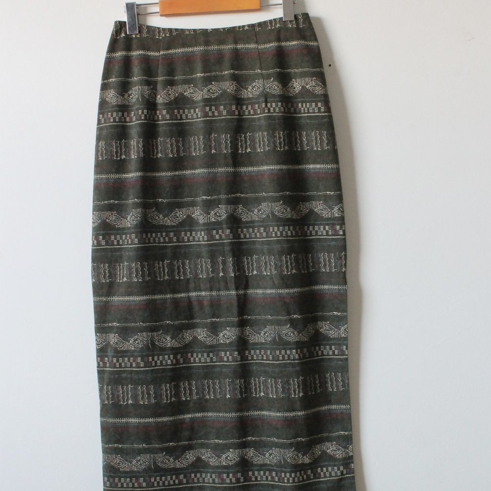 Vintage 80s FMX Classics Maxi Skirt Size 28W